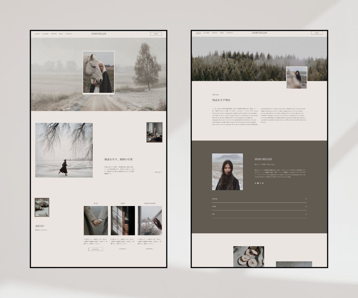 オリジナルテンプレートで世界観あるサイトを作ります Squarespace×デザイナー制作テンプレート イメージ4