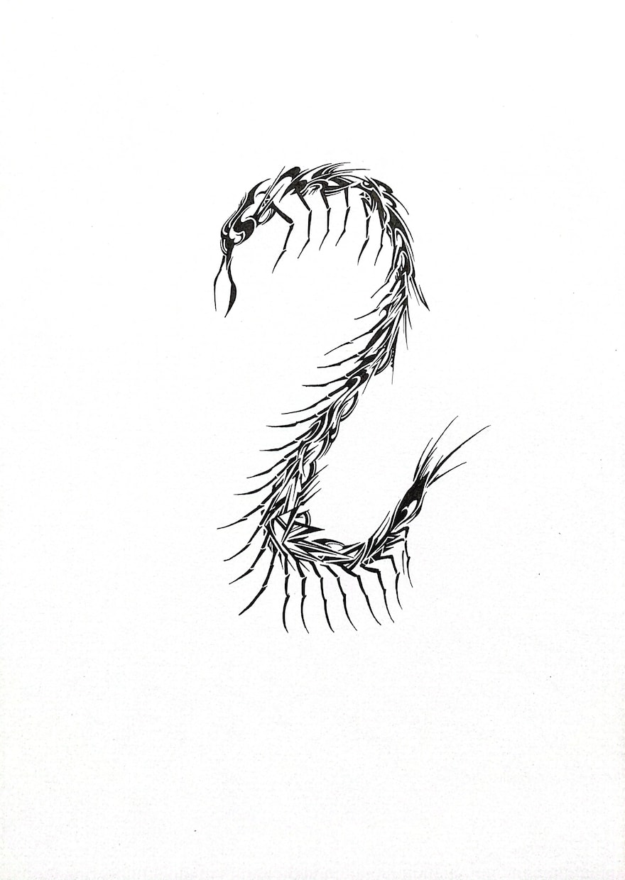 抽象トライバルのオリジナルイラストをデザインします 唯一無二のデザインで貴方だけのタトゥーイラストを提供 イメージ1