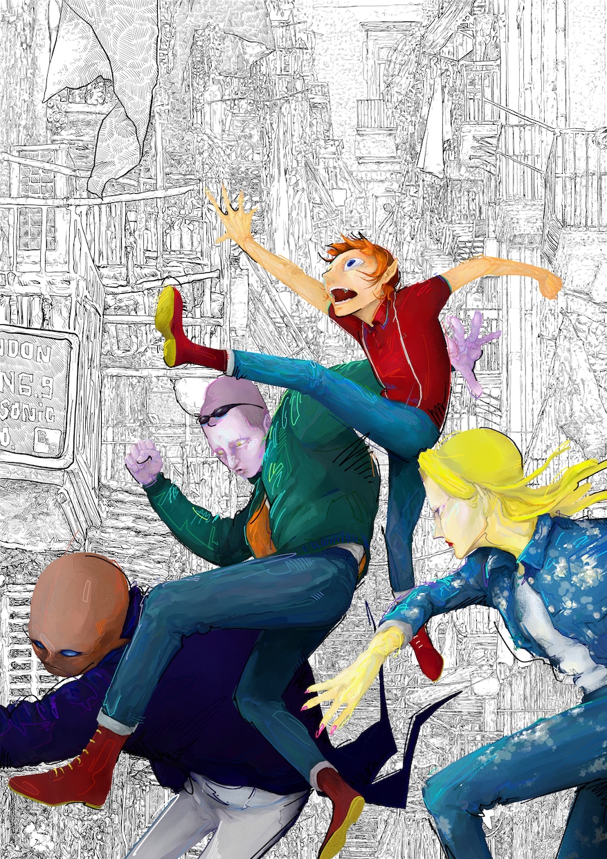 映画のジャケットのようなイラストを提供します あなたの中にある世界を、私の世界観で一枚の絵にします。 イメージ2
