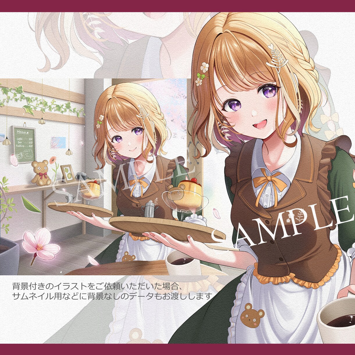 配信者様向け！キービジュアルイラスト描きます VTuber様との実績多数！サムネ、SNSの広告などに イメージ2