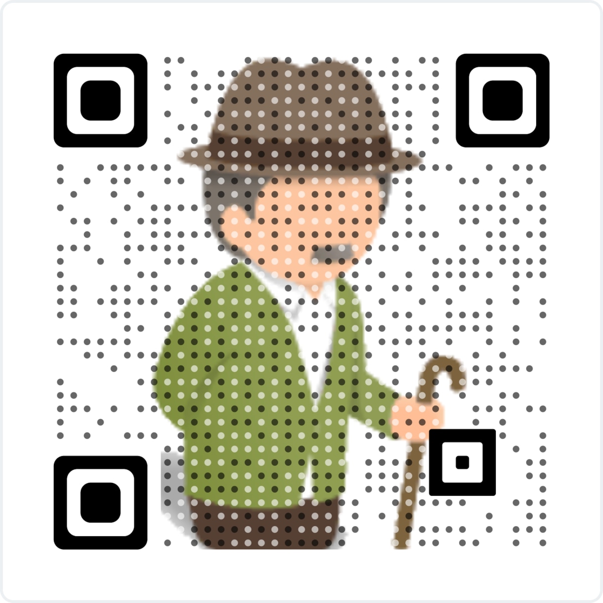 イラスト重ねQRコード作成します お好みのイラストに、ご指定の割合でQRコードを重ねれます。 イメージ3