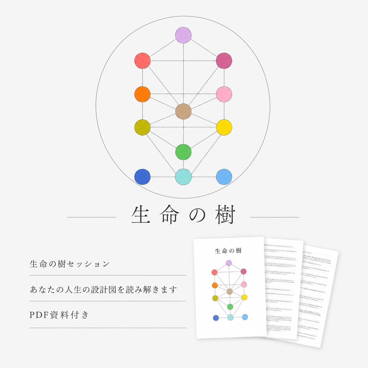 生命の樹から あなたの個性・才能を読み解きます 12のスフィアの中から本質を表す4つを中心に鑑定します イメージ1