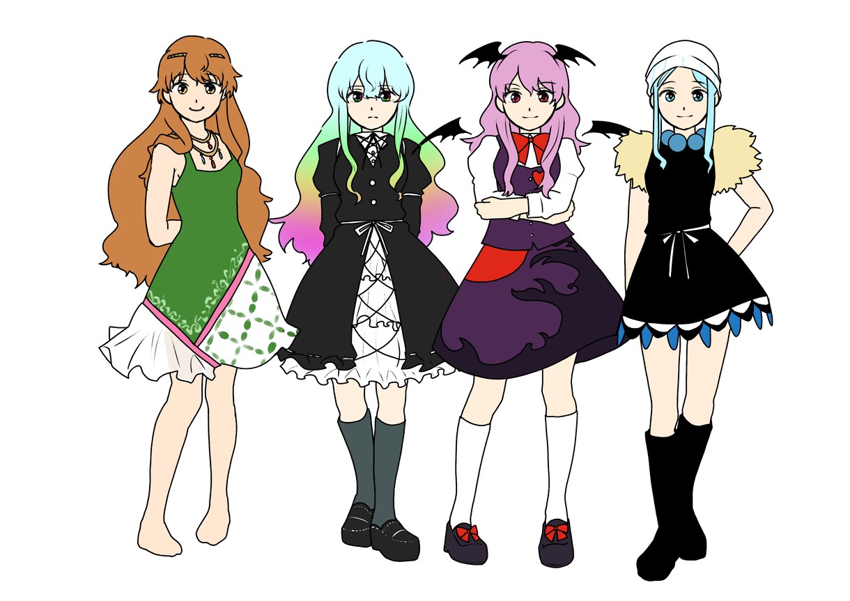 可愛いオリジナリティある少女のキャラデザ承ります 個性あふれるデザインで創り上げられるオリジナル少女！ イメージ2