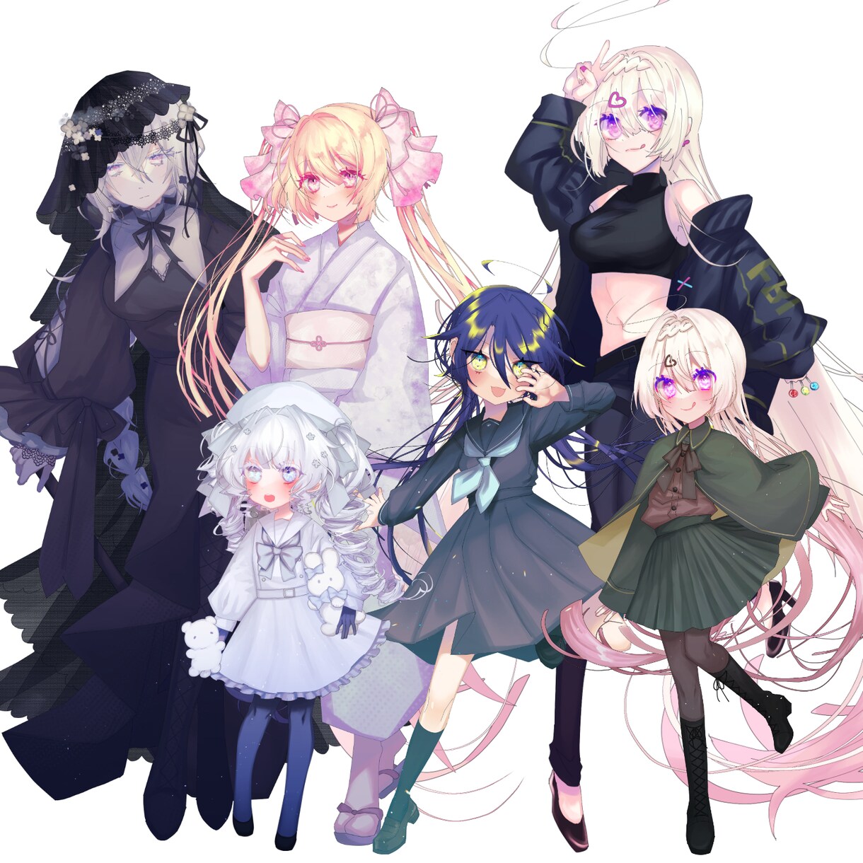 立ち絵制作します キラキラの目のかわいい絵柄の立ち絵を制作します！ イメージ5