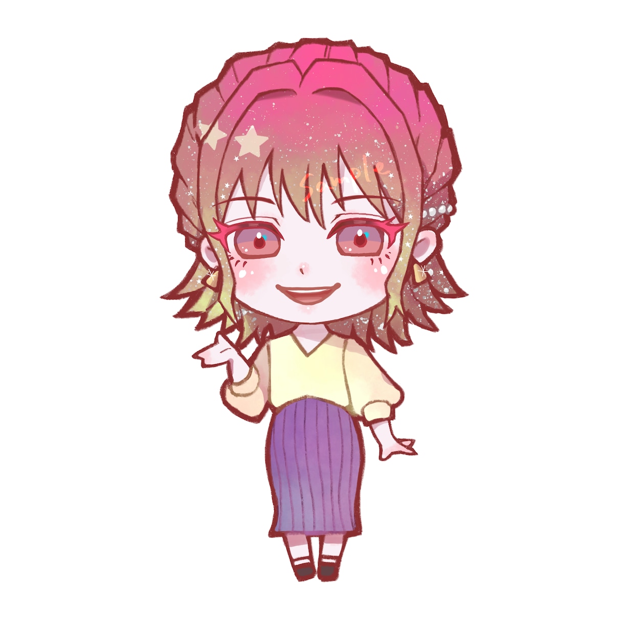 彩度の高いポップなイラスト描きます 複数人OK！SNS映えするアイコンはいかがですか？ イメージ4