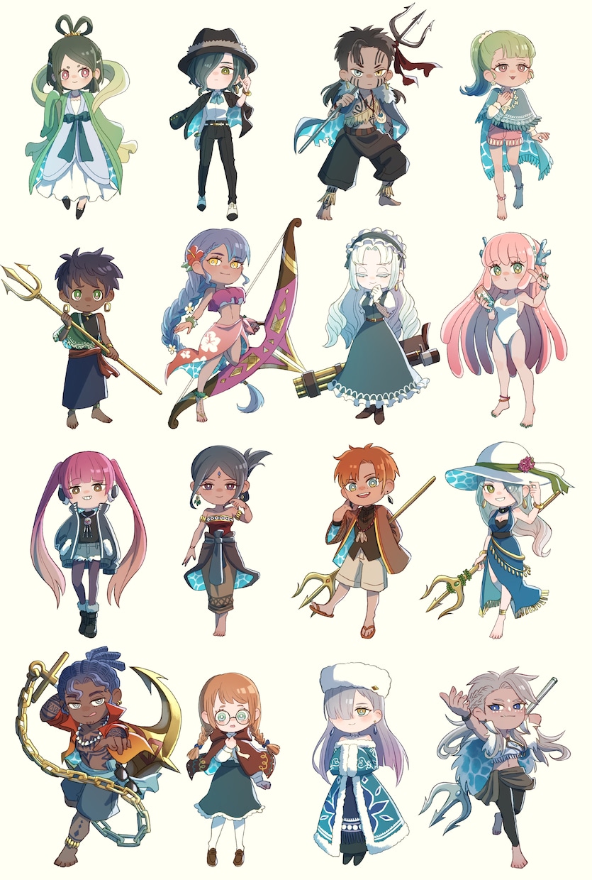 デフォルメキャラのイラストをお描きします 3等身ほどでデフォルメキャラの立ち絵をお描きします！ イメージ1