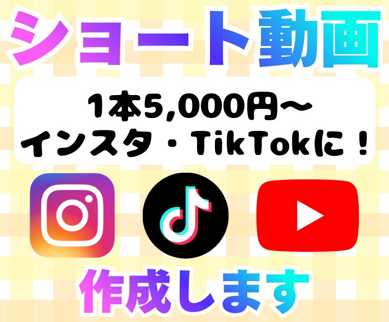 1本5,000円～SNS用ショート動画作ります TikTok・Instagram・YouTubeなど イメージ1
