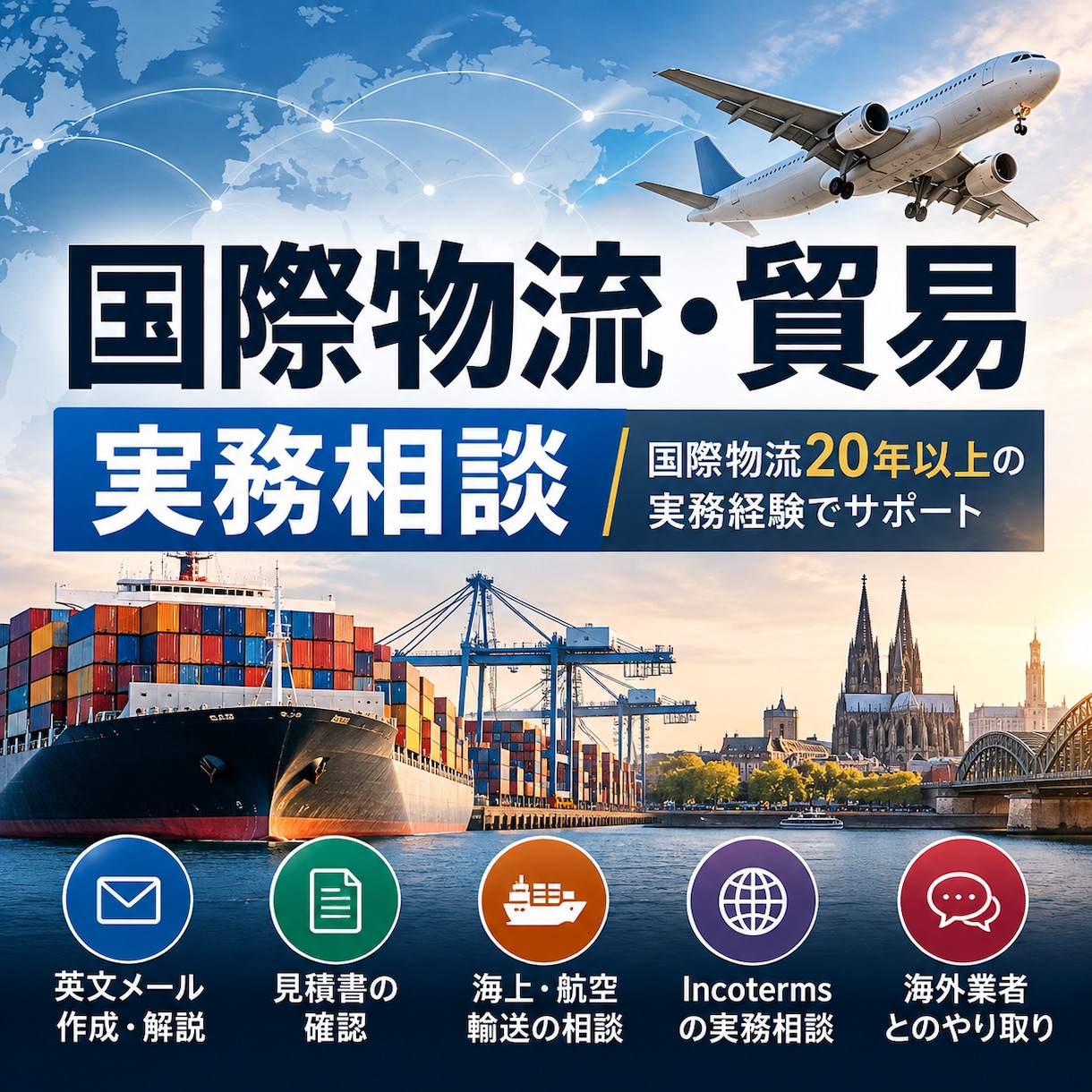 海外物流・貿易の実務相談に回答します 海外在住・国際物流20年以上の経験でサポート イメージ1