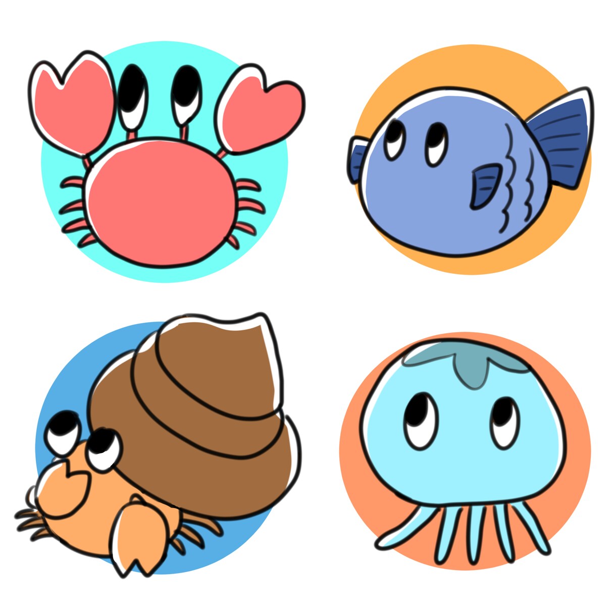 ゆるい上目遣いのかわいいアイコン描きます Twitterやブログ等のアイコンに安価でお届け！ イメージ1