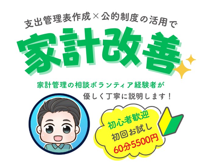 初心者歓迎！家計見直し×制度アドバイスします 初めてでも安心！家計と制度をやさしく整理 イメージ1