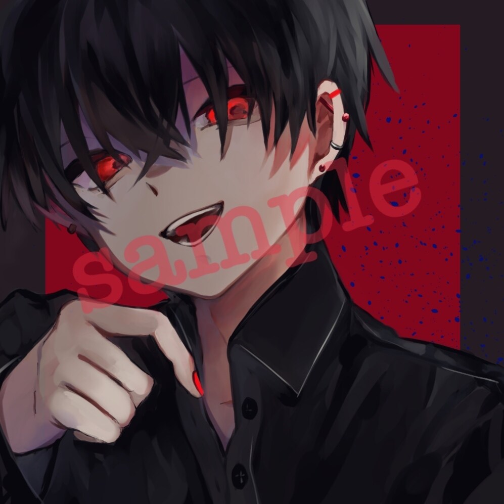 SNSアイコンイラスト作成致します 可愛い系イラスト、暗い系イラスト描きます イメージ9