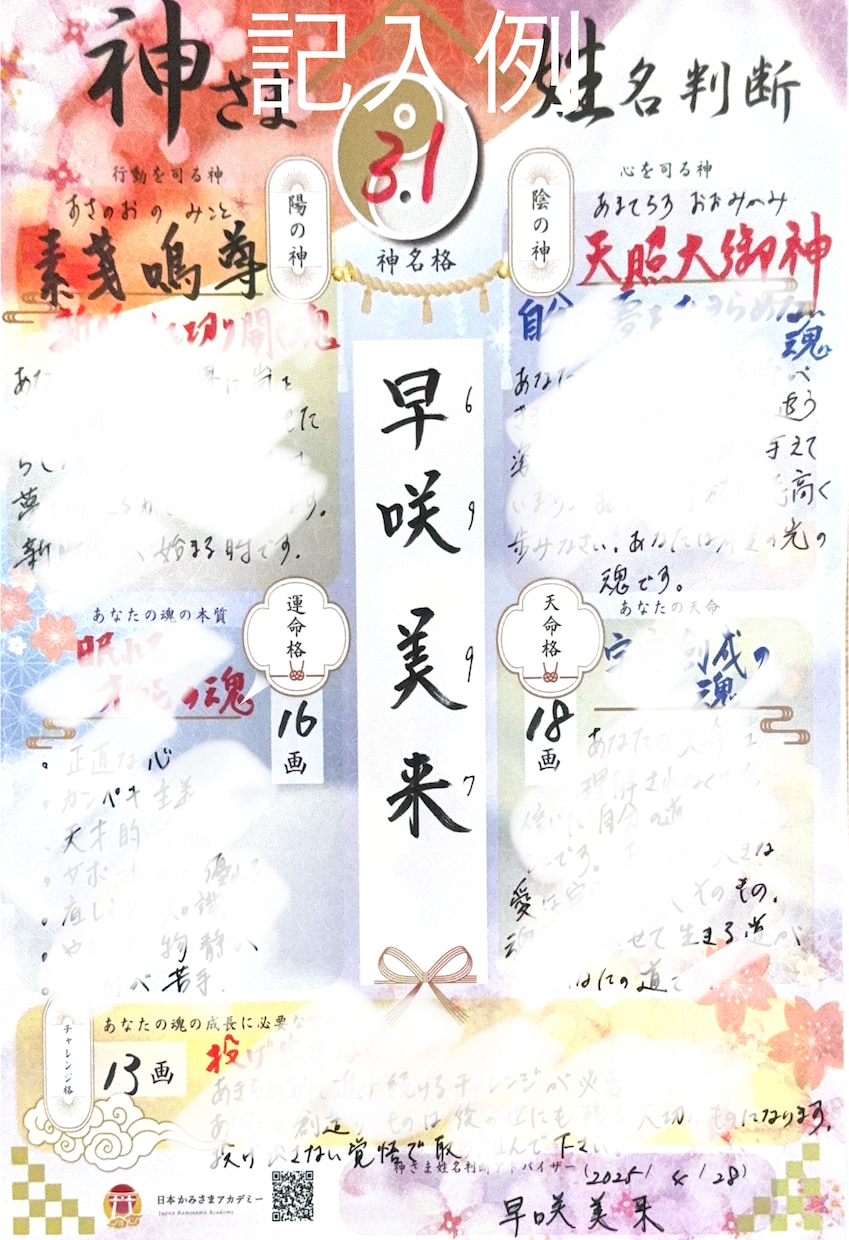 神さま姓名判断★貴方の名前から守護神様を占います 名前に宿る神様を占い参拝するとよい神社が分かります イメージ3