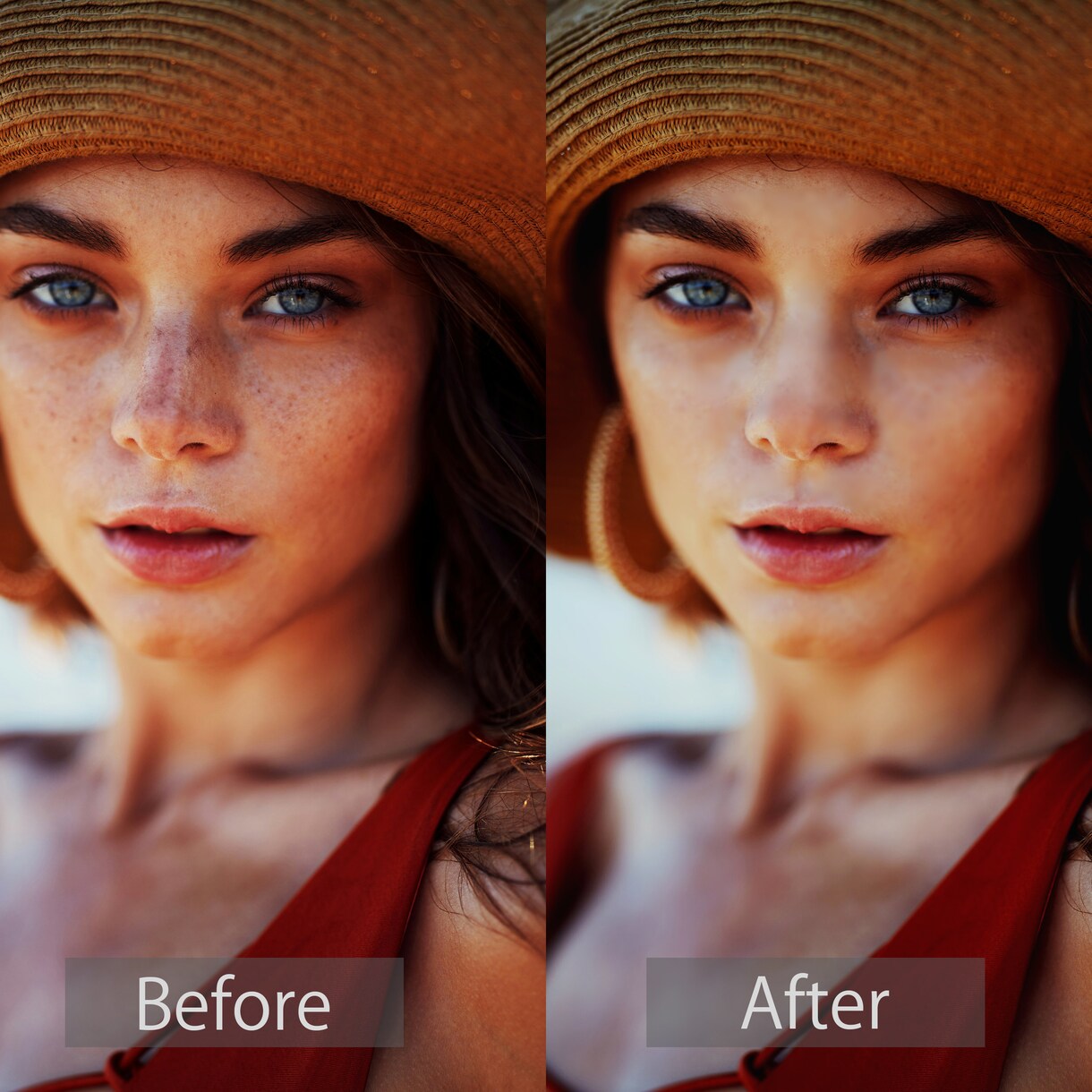 写真データの加工2枚します 写真データ人物加工修整2カットパック イメージ2