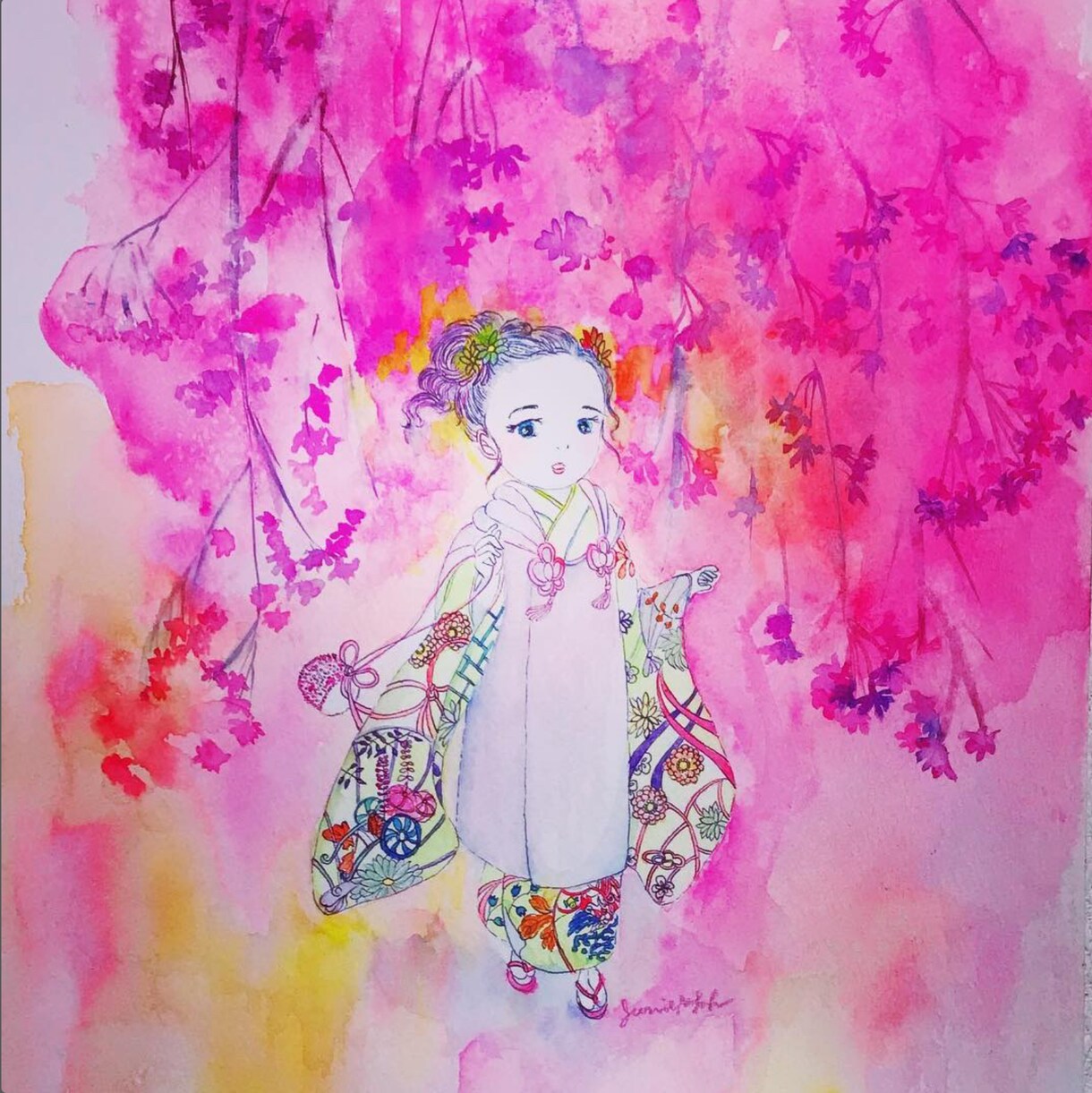 童話や神話の世界の挿絵を提供します 水彩タッチの柔らかい絵柄を得意としています。 イメージ1
