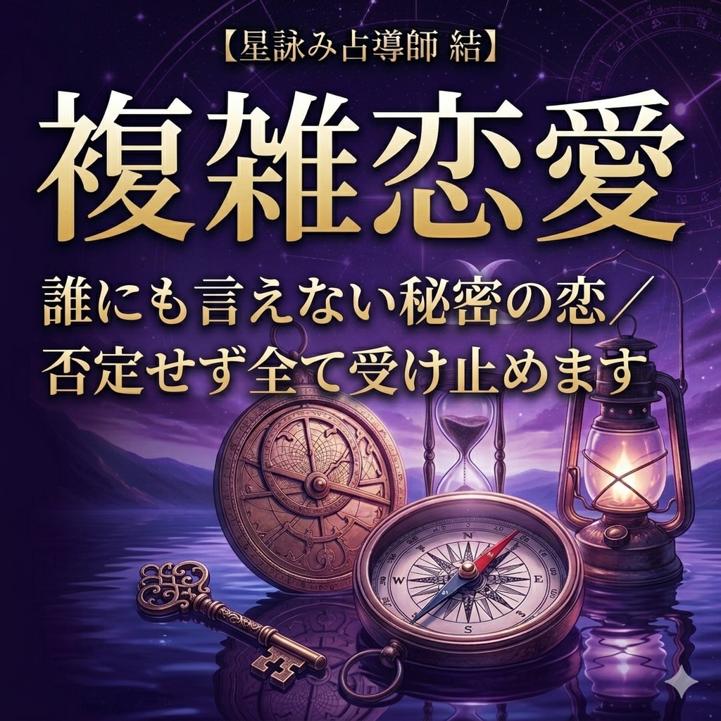 複雑恋愛霊視鑑定｜誰にも言えない秘密、受け止めます 否定は一切いたしません。あなたの本当の願いを聞かせてください イメージ1