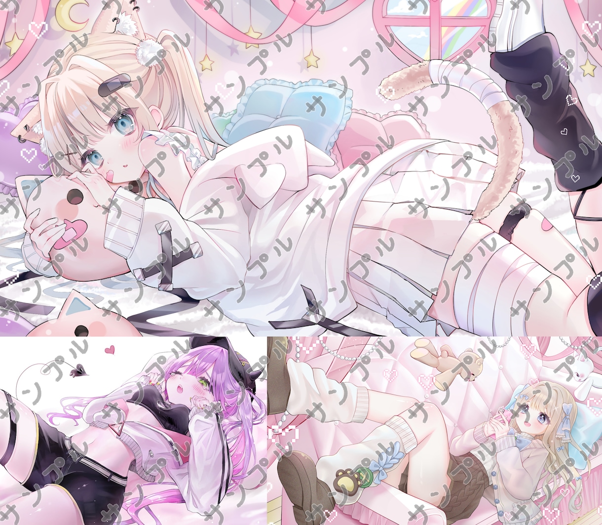 企業実績多数！豪華で可愛い絵を描きます お顔の可愛さは勿論！背景も怠りません！構図案もお渡しします！ イメージ6