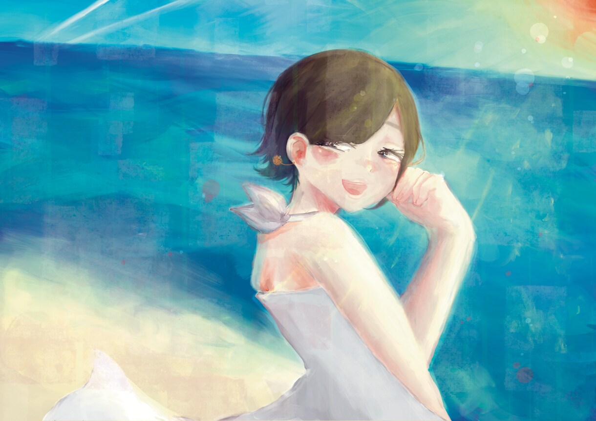 やさしい雰囲気のイラストを描きます 淡さと物語のある、やわらかな一枚に イメージ6