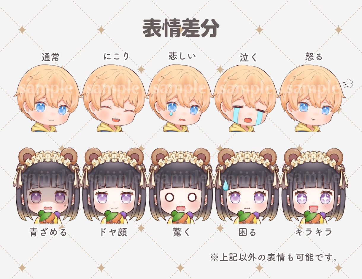 可愛いミニキャラ・デフォルメイラスト描きます /アイコン、サムネ、MVや動画配信に イメージ3