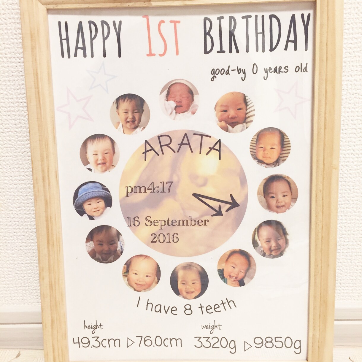 お子様の一歳の記念品を作成します 一歳のお誕生日の記念品として一年間の成長を写真で残せます。 イメージ3