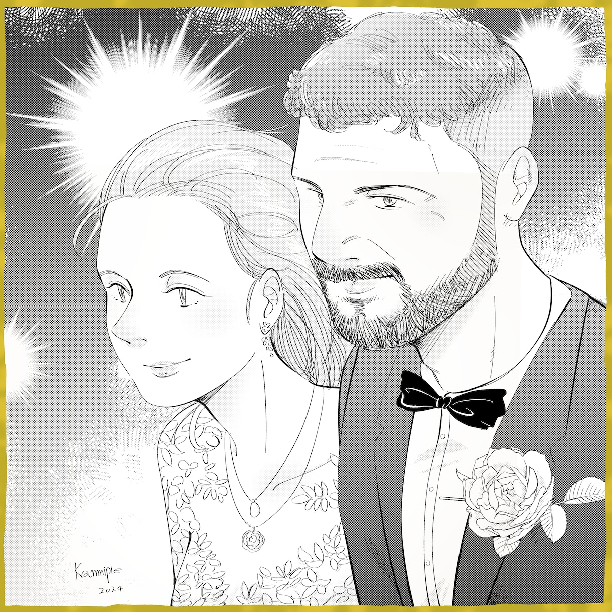 漫画風似顔絵イラスト作成します まるで漫画のワンシーン——魅力を描き出します！ イメージ2