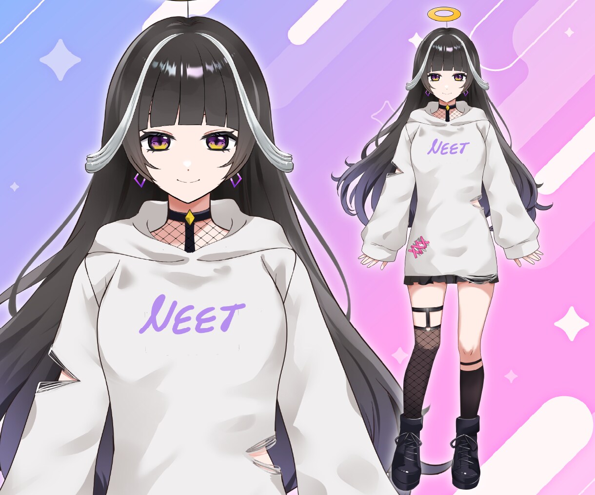 Vtuber高品質モデルをプロが一括で制作します 活動に必要なモデル・配信背景・ロゴ・SDキャラを一括で制作！ イメージ6