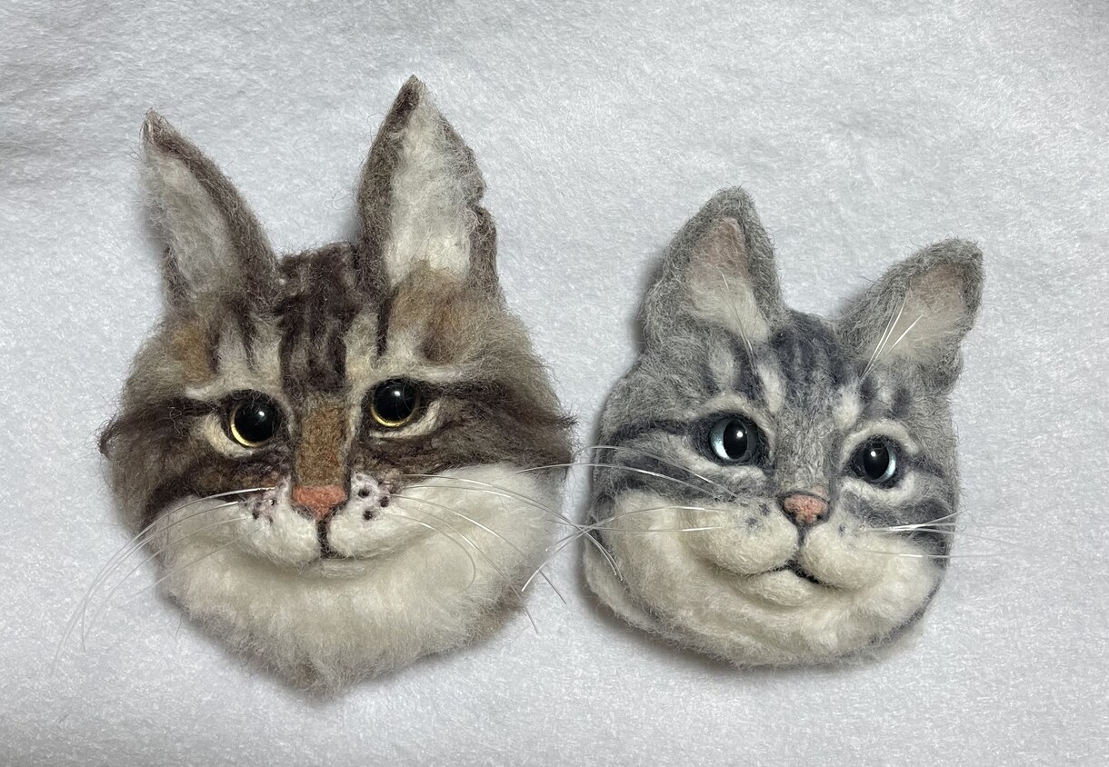 羊毛フェルトで世界に一つの愛猫犬アクセを作製します 世界に一つ　あなただけのオンリーワンをお楽しみ下さい♪ イメージ4