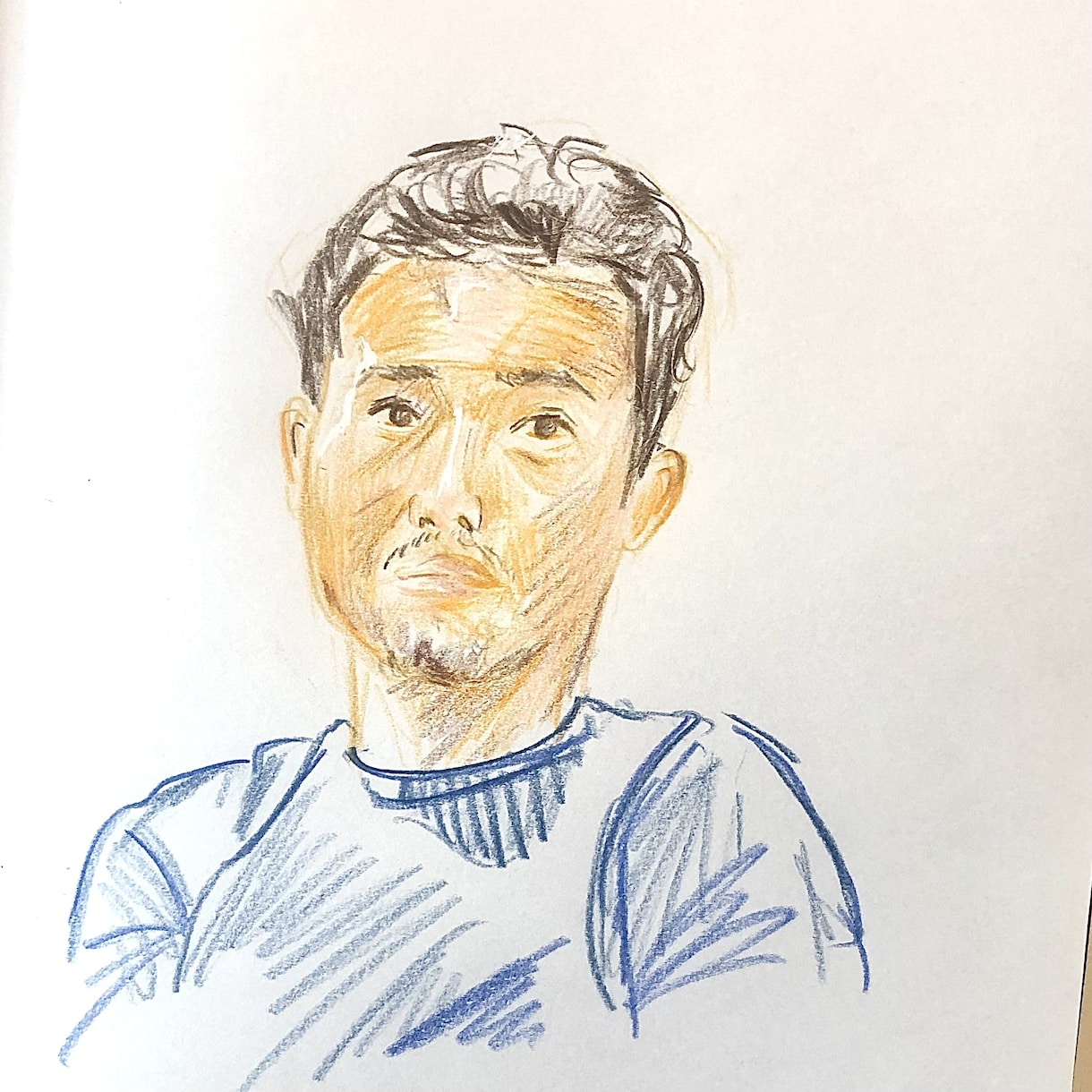 アイコンや装飾に⭐️スケッチ風に描きます 暖かさのある似顔絵作成します！ イメージ5