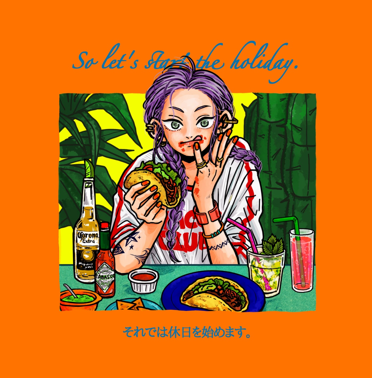 商用利用OK！オリジナルグッズ用イラスト描きます Tシャツ等オリジナルグッズ用イラストお描きします◎ イメージ1