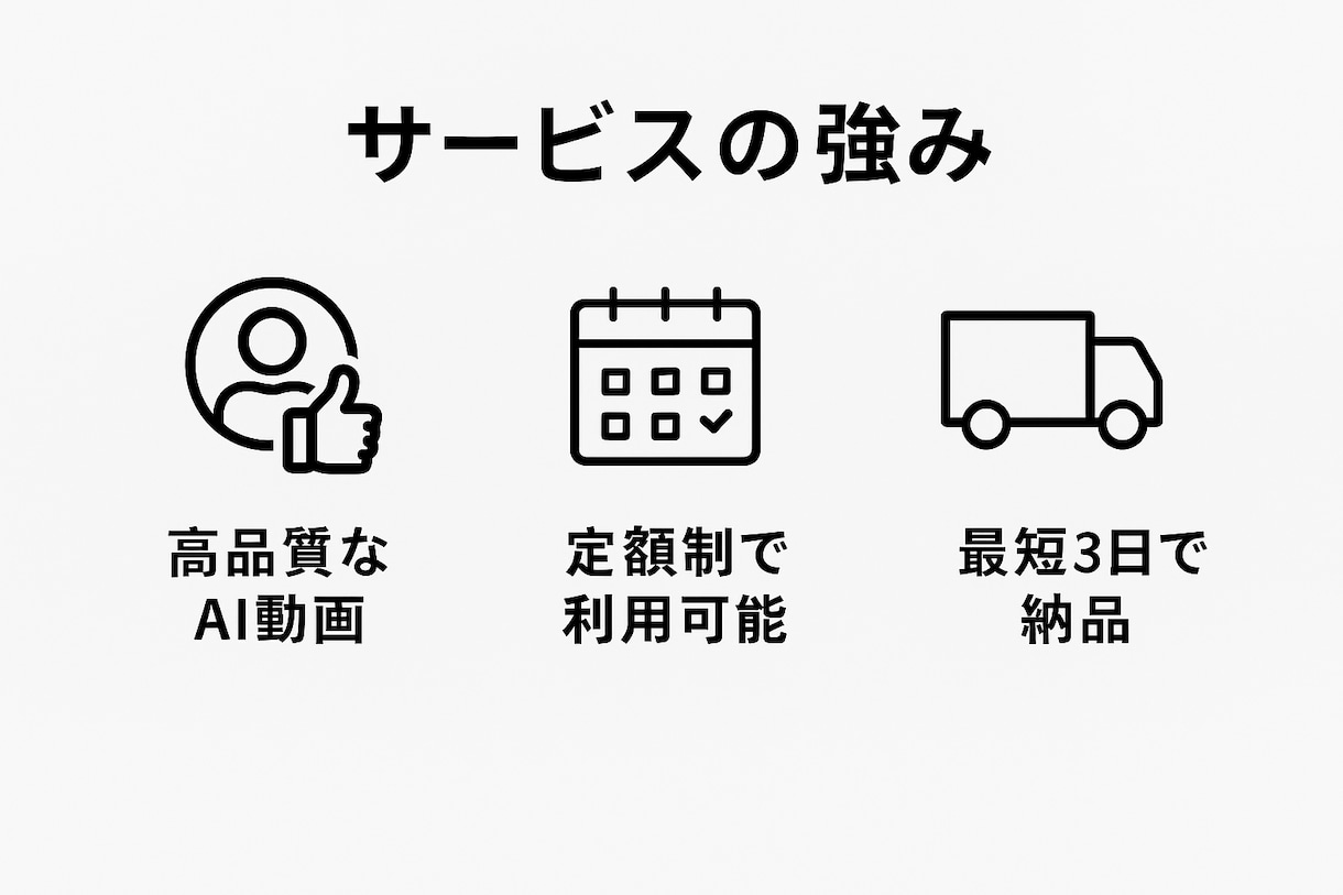 AIで高品質ショート動画を制作します TikTok・YouTube向け｜サブスク形式で安定提供 イメージ4