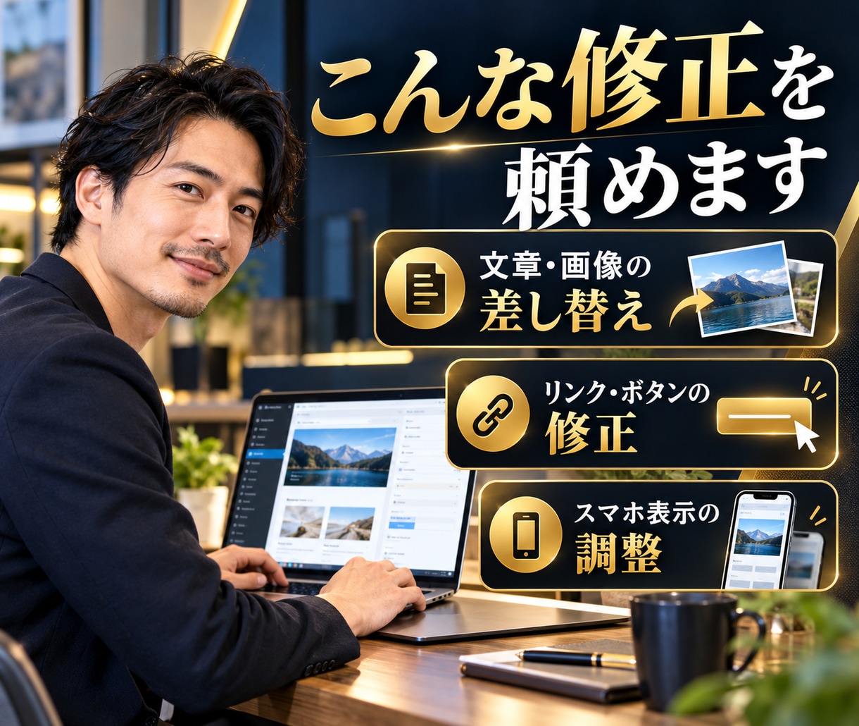 WordPressの修正・更新・設定を代行します 小さな修正3点まで、丁寧に対応します イメージ2