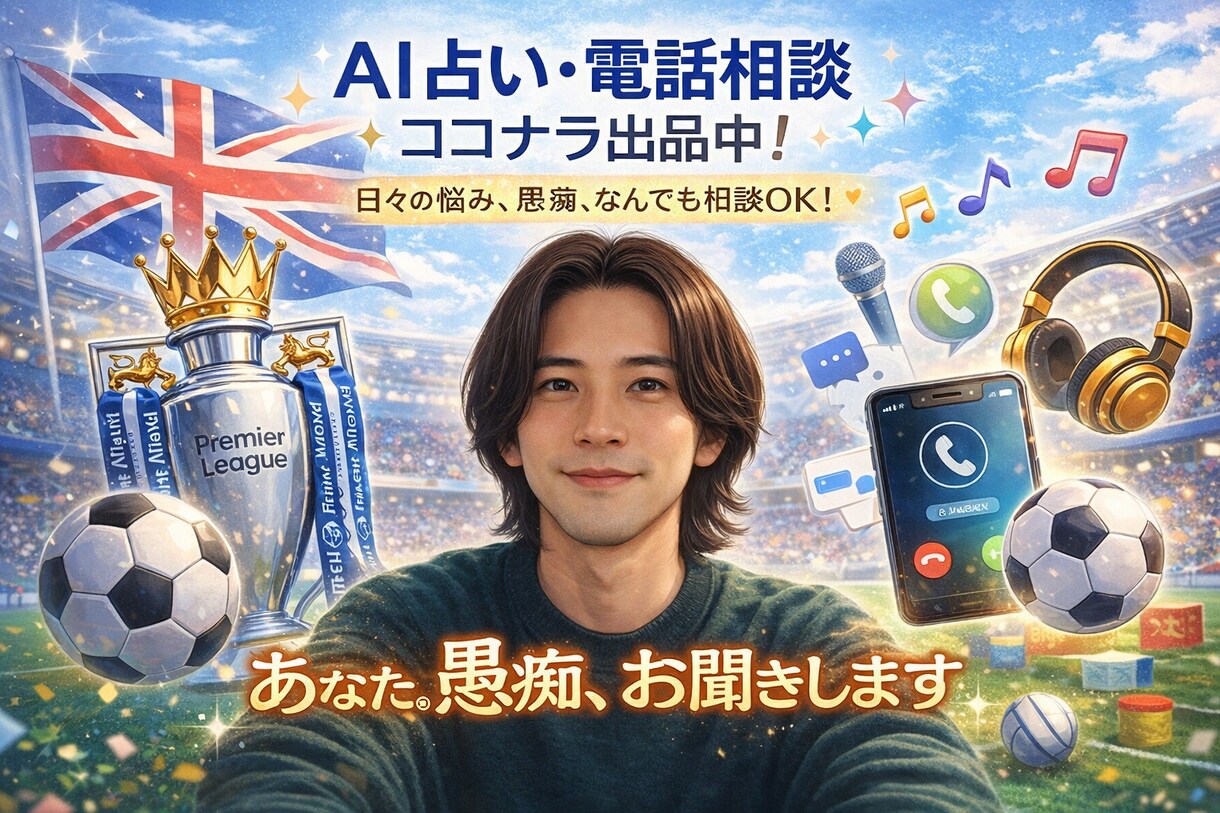 日々の悩み、今日あったこと、恋愛相談お話伺います 考えすぎる毎日に、話せる相手を イメージ1
