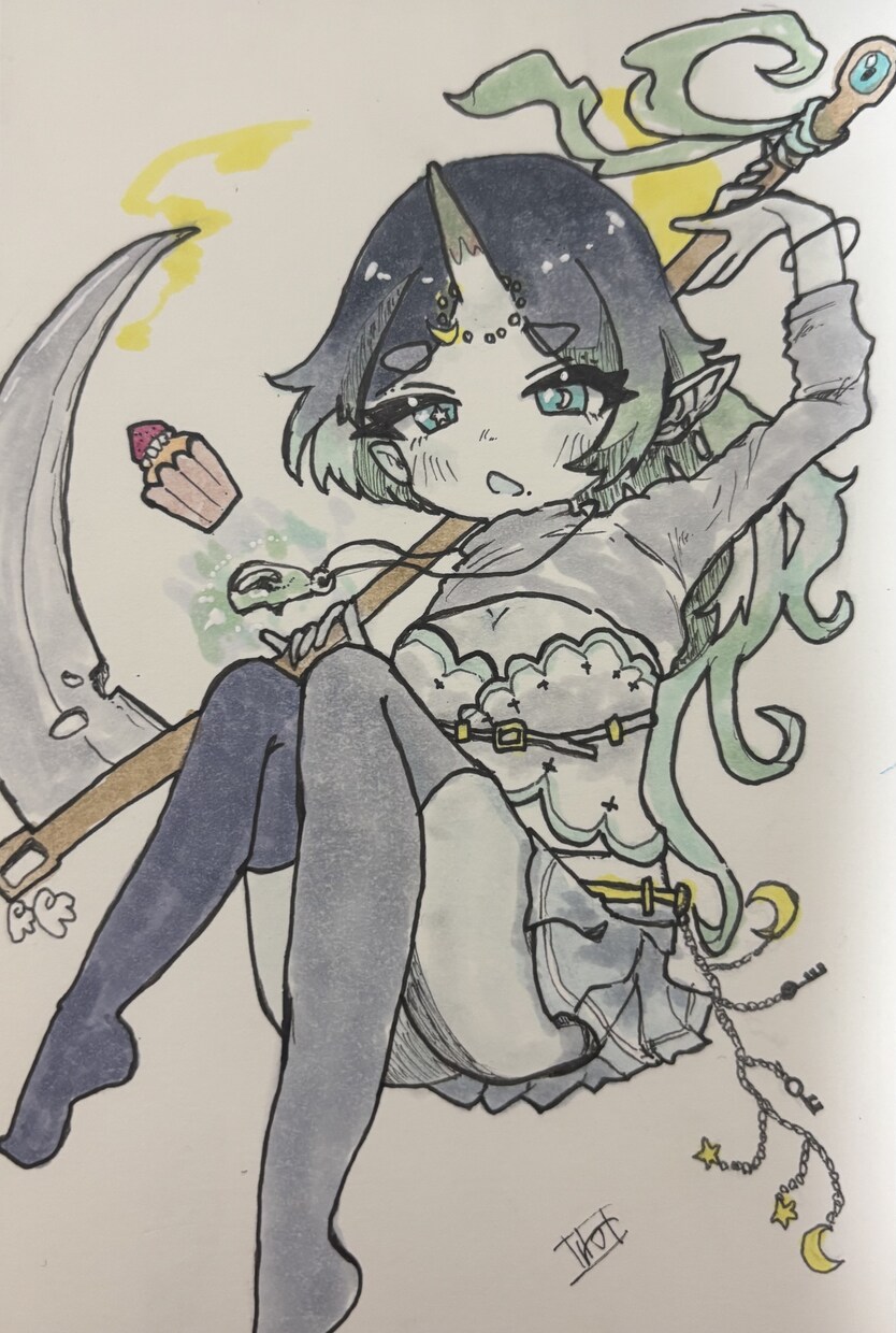 MVなどの1枚絵をアナログで描きます 私とぜひ一緒に作品作りませんか？ イメージ4