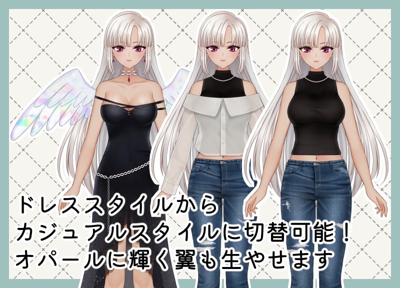 完成品のLive2D汎用モデルを販売します live2D汎用モデル　VTS&nizima LIVE対応 イメージ4
