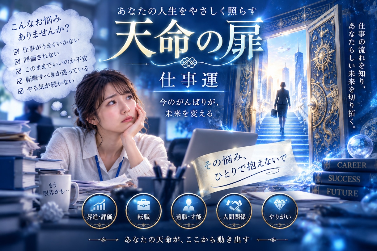 四柱推命でこれから3か月の仕事運を詳しく鑑定します 転職・人間関係・仕事の流れを3か月先まで読み解きます イメージ1