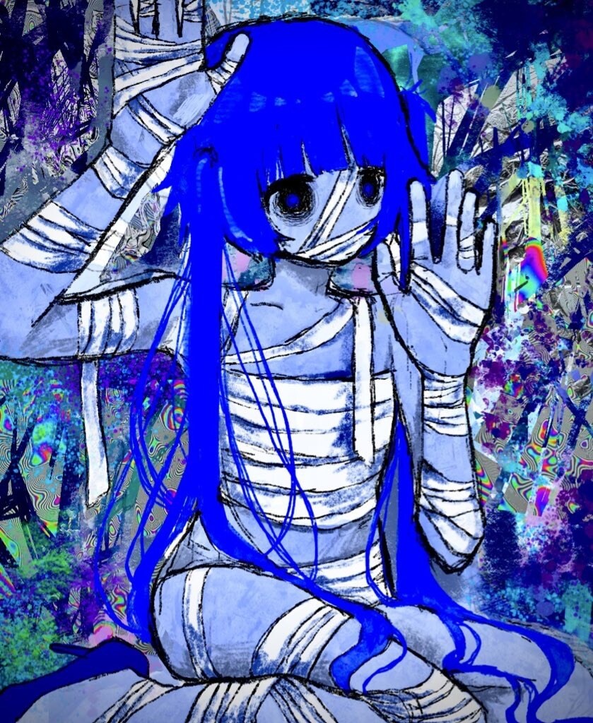 病み可愛いダークなイラストを描きます サムネイルやmvイラストに！！商用利用OK！ イメージ2