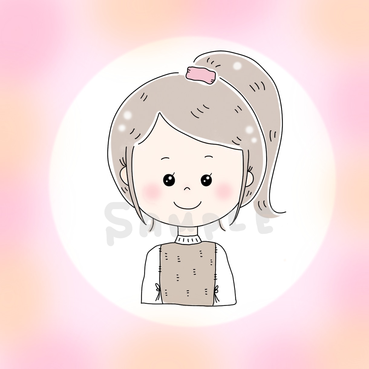 組み合わせ自由！似顔絵アイコン&1枚絵お描きます 特徴をしっかり捉えたふんわりかわいいデザインをお届けします♡ イメージ6