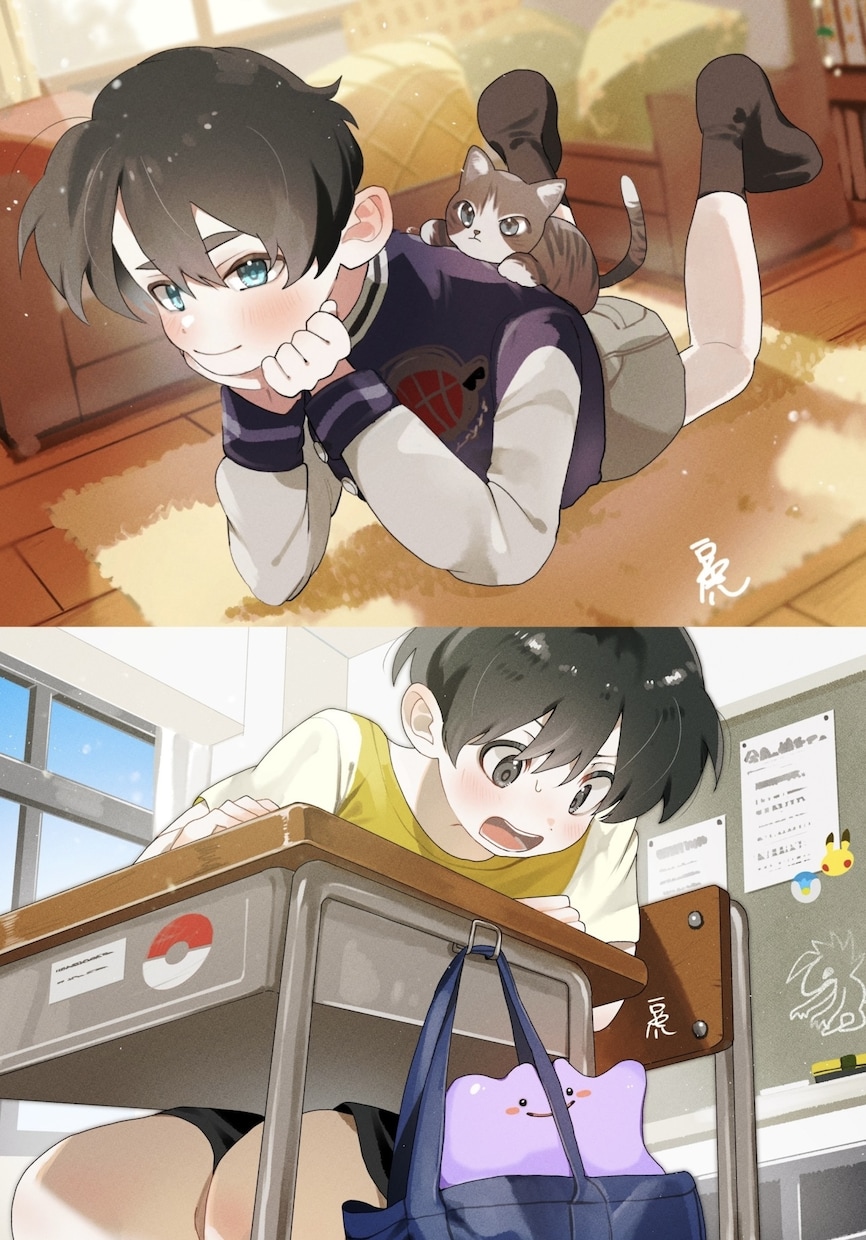 可愛い少年少女の立ち絵一枚絵描きます 鮮やかで日常的な絵が得意です！キャラデザも可！ イメージ6