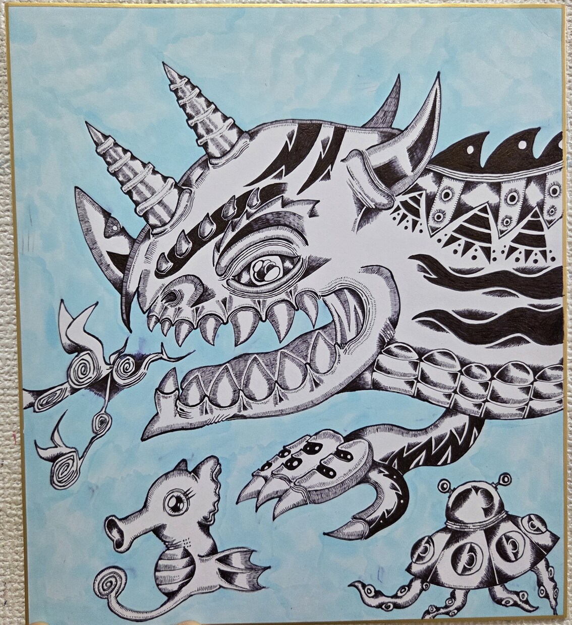 オリジナル絵画・イラスト作品を依頼で描きます 特徴的な絵柄のオリジナルの絵をお客様のご要望に応えて描きます イメージ1