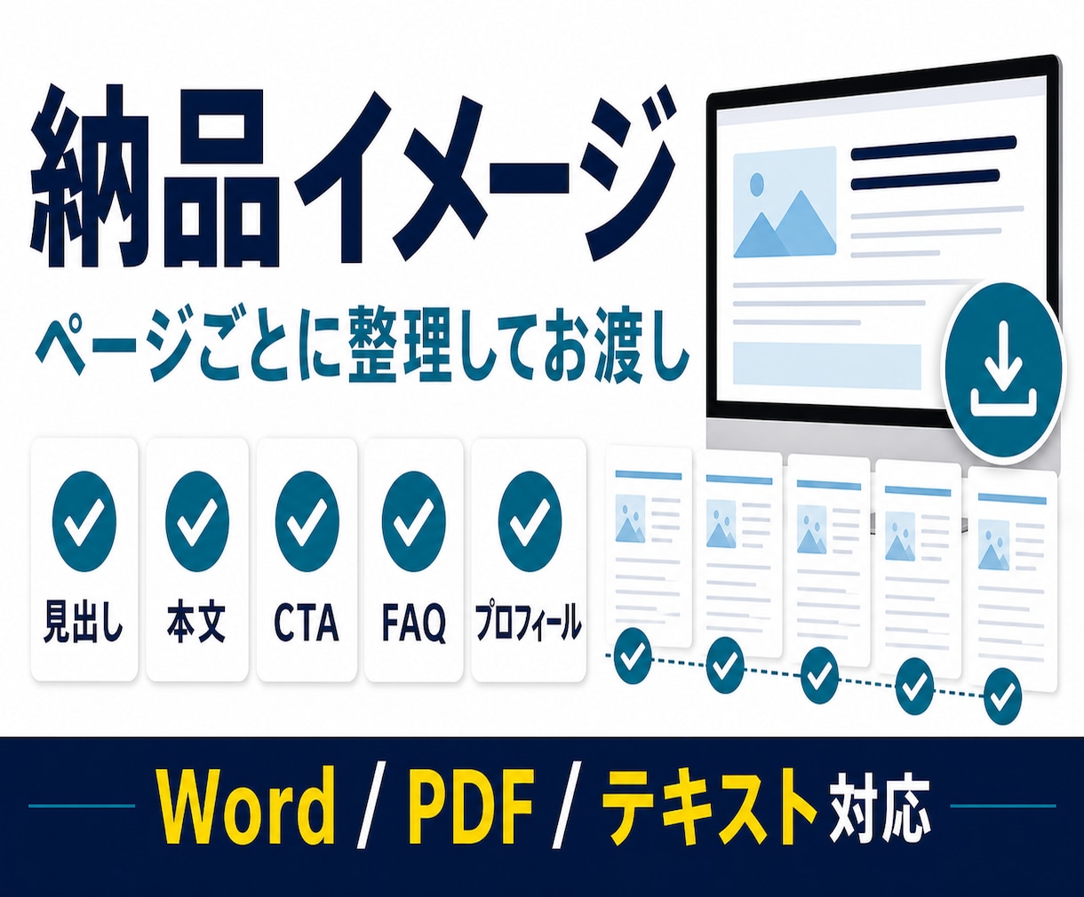 HP・LP文章を見出しから整理します 強みからCTA・FAQまで文章化 イメージ5