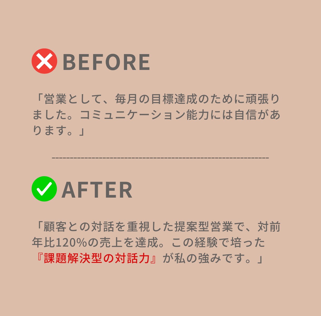 あなたの経歴、最高の武器にします 現役経営者が、あなたの価値を120%伝える文章を作成 イメージ4