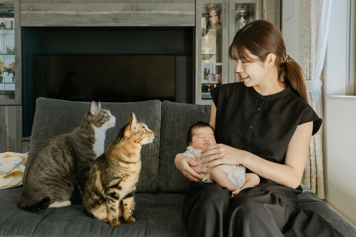 ニューボーンフォトを撮影させていただきます 暖かい雰囲気のはじめての家族写真撮影 イメージ5