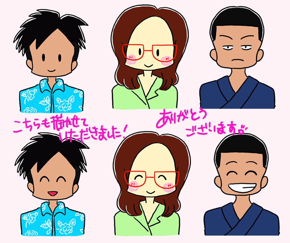 最短即日！みんなに好かれる優しいアイコン描きます 商用利用可☆癒されて見た人に好印象を与えるあなたの分身提供！ イメージ9