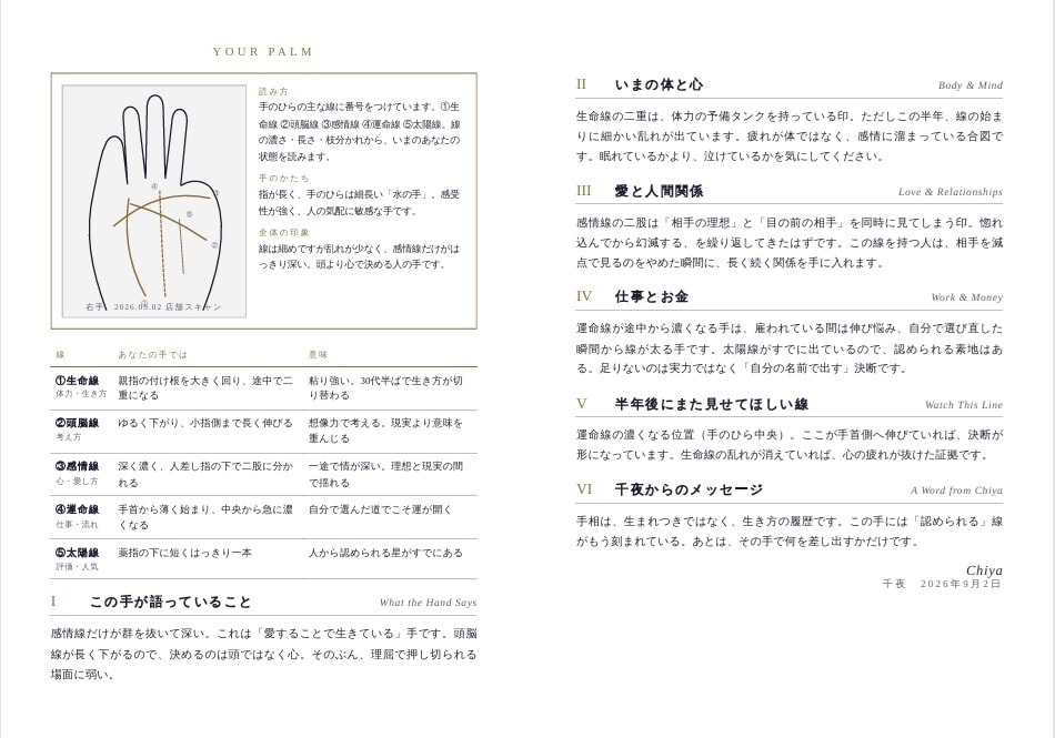 タロット×四柱推命で今の流れを読み、鑑定書にします 北本の小さな占い処から。鑑定書PDF付き、読み返せる占い イメージ3