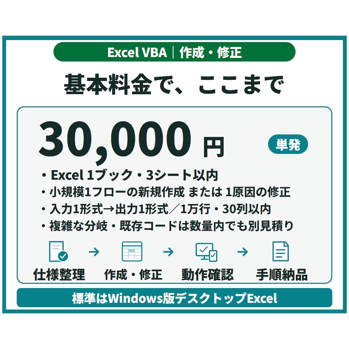 Excelマクロ・VBAを作成・修正します 転記・集計・CSV処理を、引き継げる業務ツールに イメージ3