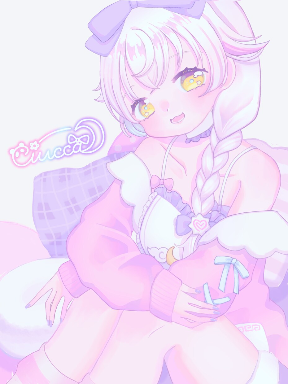 儚くてかわいい少女のイラストお描きします 淡くてあまい世界観を表現◎ゆめかわいい雰囲気に イメージ7