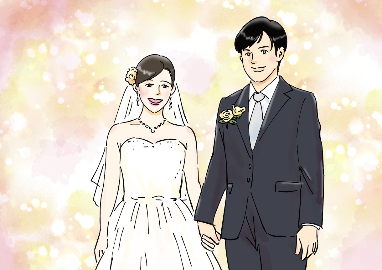 母の日や還暦のお祝いに！可愛い家族イラスト描きます 別々のお写真からOK♪大切な人へ特別な記念品を贈りませんか？ イメージ3