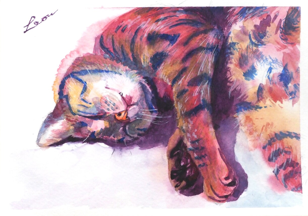 ペットの手描きイラストをお描きします 思い出・プレゼントにどうぞ【現物&データ】 イメージ1