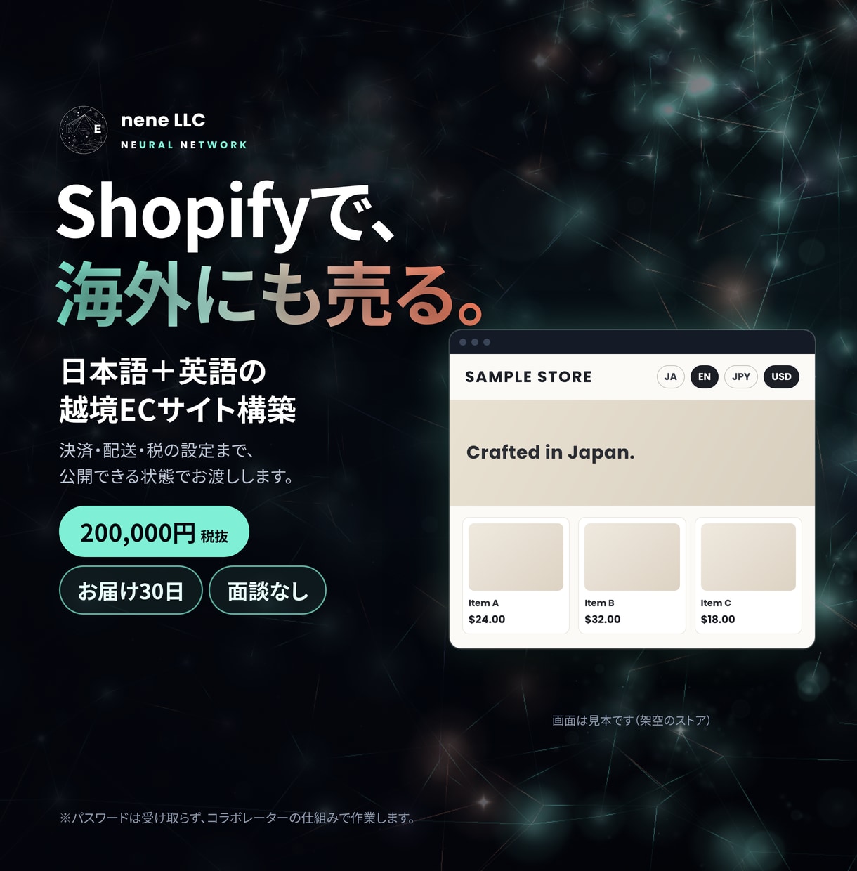 Shopifyで日英対応の越境ECを作ります 日本語＋英語のストアを、海外販売の設定まで イメージ1