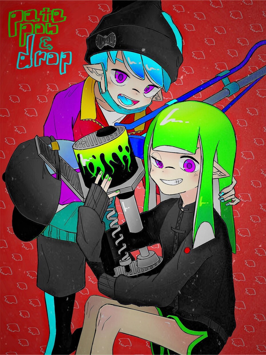 目を引くネオンカラーで⇔ポップなイラストを描きます SNSアイコンやヘッダー、YouTube動画のサムネなど▷ イメージ2