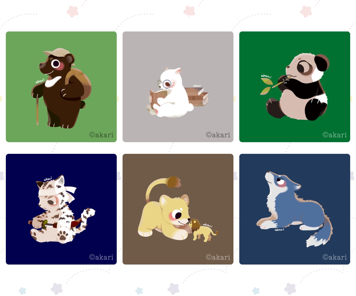 ほっこり可愛い動物イラストを描きます 主線なしのやさしいタッチでペットを可愛く イメージ9